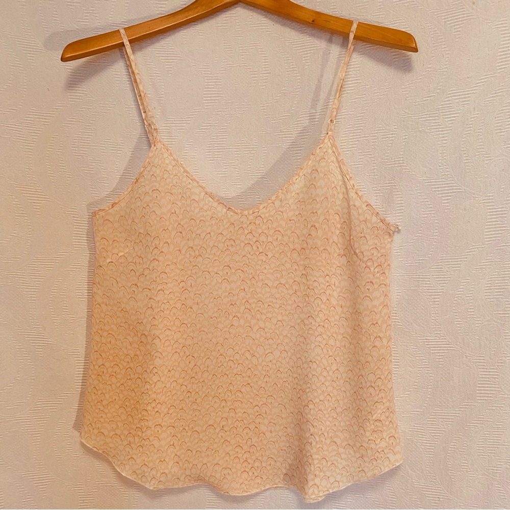 Wilfred XS/S pure silk peach print camisole